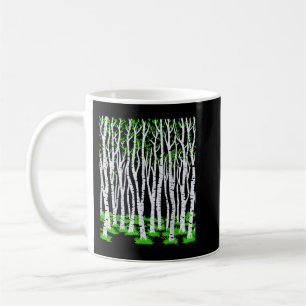 Birch Tree Pattern Forest Nature Trees Outdoor Hi Kaffeetasse