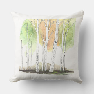birch tree pillow kissen