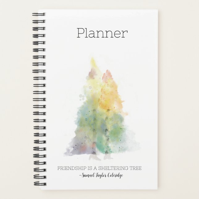Birch Tree Soft Cover Spiral Planner Planer (Vorderseite)