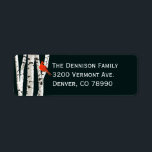 Birch Trees Custom Christmas Address Label<br><div class="desc">Stilvolle Rücksendeadressen-Aufkleber in einem dunklen aquamarine,  mit einer Grafik von Birkenbäumen mit weißem Bach und einem roten Kardinal,  der die links Seite schmückt. Personalisieren Sie den weißen Text mit Ihren Informationen. Passende Weihnachtskarten für das Foto.</div>