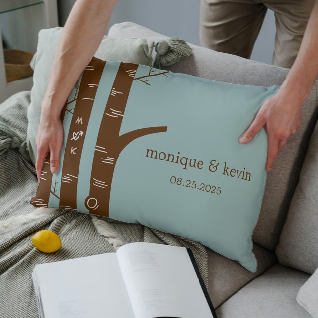 Birch Trees Custom Throw Pillow Lendenkissen (Von Creator hochgeladen)
