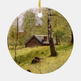 Birch Trees in the Swedish Countryside (Jansson) Keramik Ornament