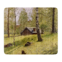 Birch Trees in the Swedish Countryside (Jansson) Schneidebrett