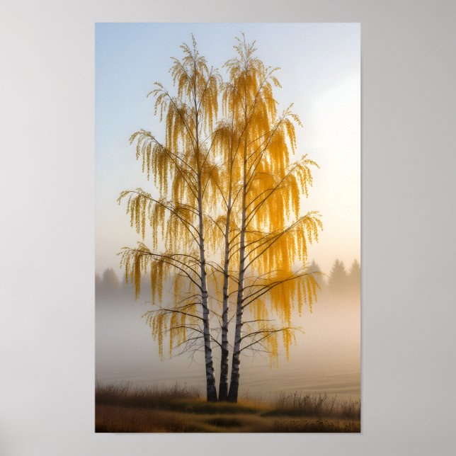 Birch Trees Poster (Vorne)