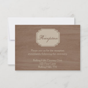 Birch Wood Beauty Hochzeit im Herbst Empfang Einladung