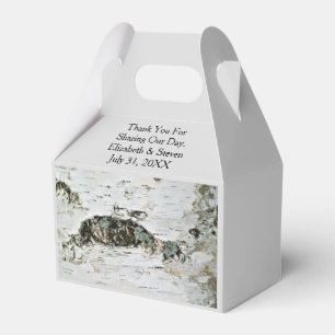 Birch Wood Nature Wedding Favor Boxes Geschenkschachtel
