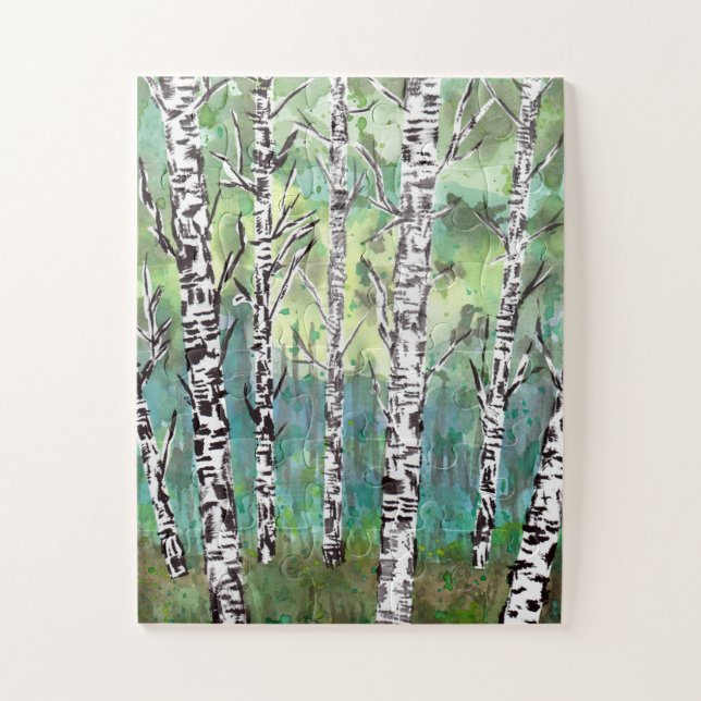 Birch Woods Watercolor (Vertikal)