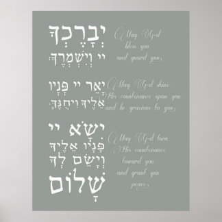 Birchat Kohanim - Priestes Segen Poster