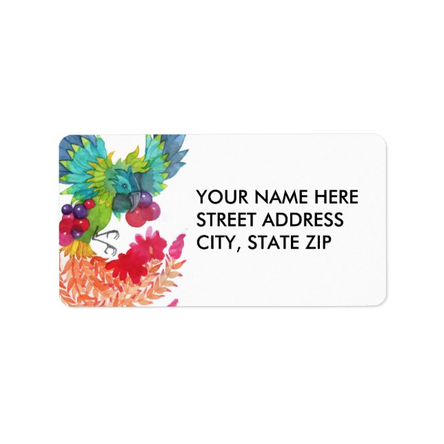 Bird Address Labels Adressaufkleber (Vorne)