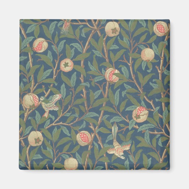 "Bird and Pomegranate"-Tapete-Design, gedruckt dur Magnet (Vorne)