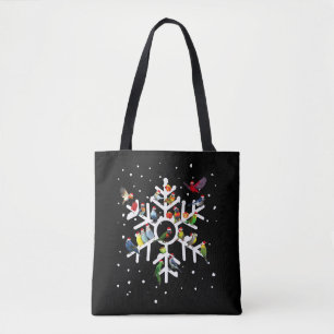 Bird Art Christmas Bird Lover T Shirt Tasche