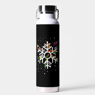 Bird Art Christmas Bird Lover T Shirt Trinkflasche