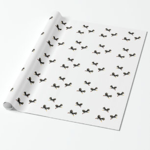 Bird Art Flying Puffins Geschenkpapier