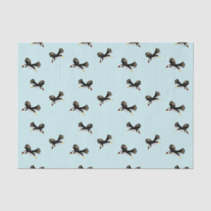 Bird Art Flying Puffins Seidenpapier