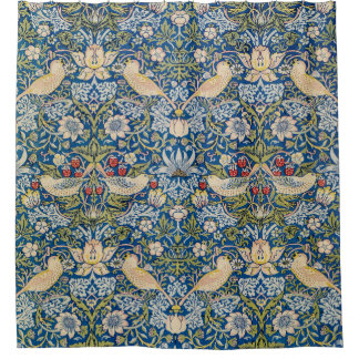 Bird Art Nouveau Design Duschvorhang