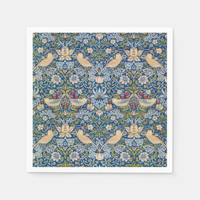 Bird Art Nouveau Design Napkins Serviette (Vorderseite)