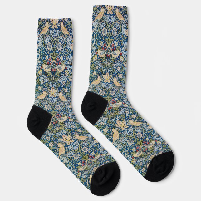 Bird Art Nouveau Design Socken (Rechts)