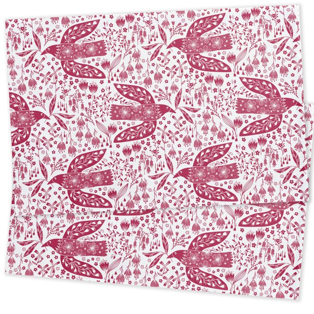 Bird Art Red Kissenbezug (Red Dove Bird pillowcase)