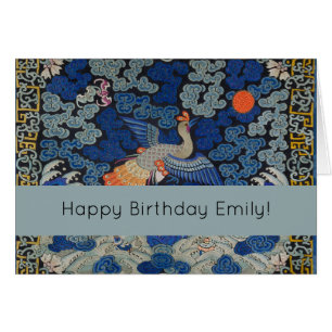 Bird Artwork Crested chinese embroidery artwork