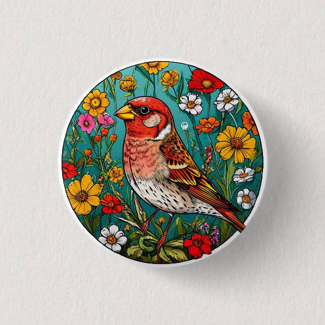 Bird Arwork Button (Vorderseite)