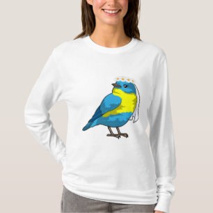 Bird as Bride with Wreath of Blume T-Shirt