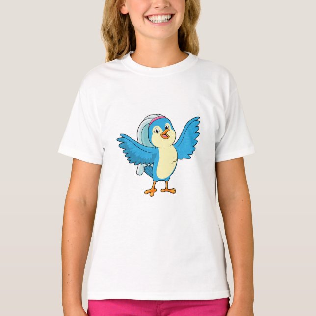 Bird as Bridge with Veil T-Shirt (Vorderseite)