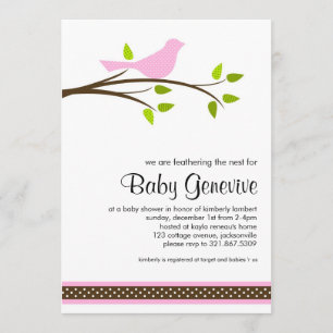 Bird Baby Shower Einladung