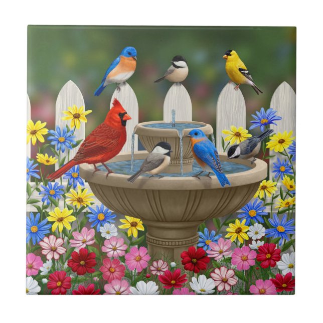 Bird Bath Fliese (Vorderseite)