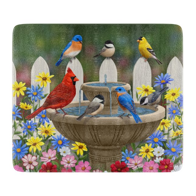Bird Bath Schneidebrett (Vorderseite)