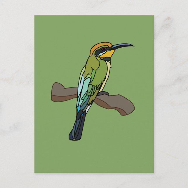 Bird Bee-Eater Bird Postkarte (Vorderseite)