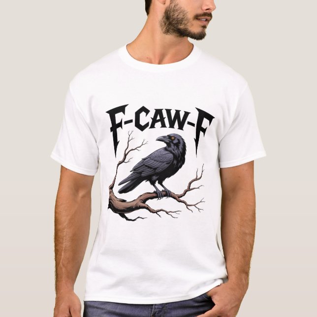 Bird Black Crow-Skull T-Shirt (Vorderseite)