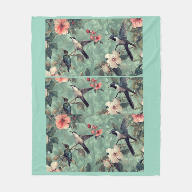 Bird Blanket Fleecedecke (Vorderseite)