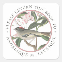 Bird-Blume Book Custom Buchzeichen Personalisiert