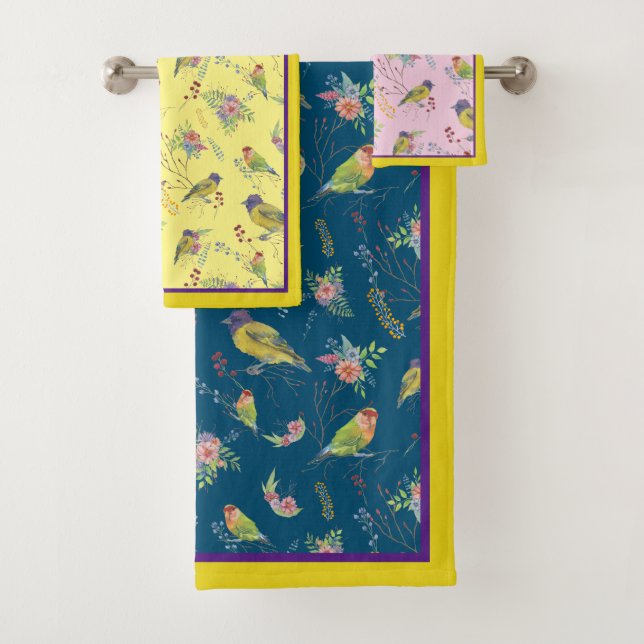 Bird Botanical Badhandtuch Set (Insitu)