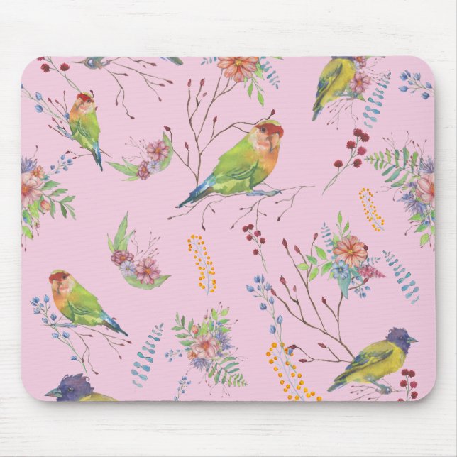 Bird Botanical Mousepad (Vorne)