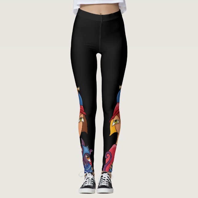 Bird Cat Lady Leggings (Vorderseite)