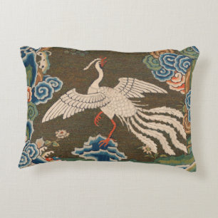 Bird Chinese Antique Decor Dekokissen
