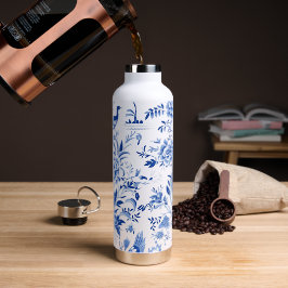 Bird Chinoiserie French Toile Trinkflasche