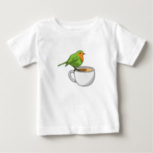 Bird Coffee Cup Baby T-shirt
