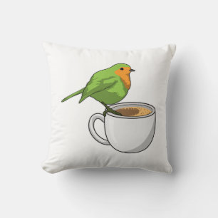 Bird Coffee Cup Kissen