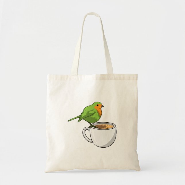 Bird Coffee Cup Tragetasche (Vorne)