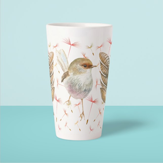 Bird & Dandelion Seds Latte Tasse (Von Creator hochgeladen)