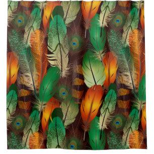 Bird Feathers Duschvorhang