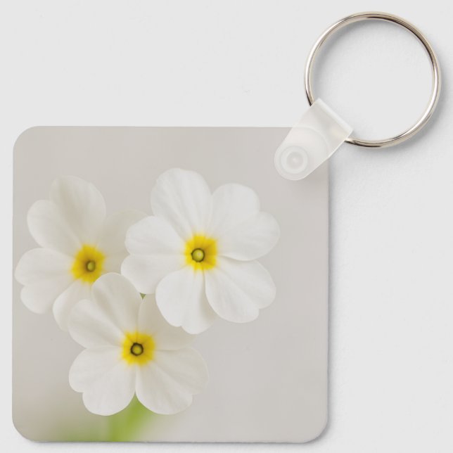 Bird & Flower Nature Keychain Schlüsselanhänger (Rückseite)