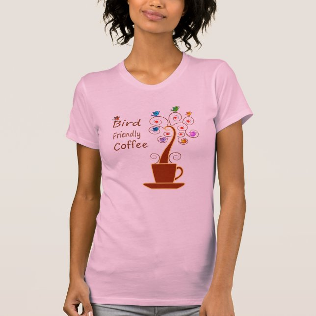 Bird Friendly-Kaffee T-Shirt (Vorderseite)