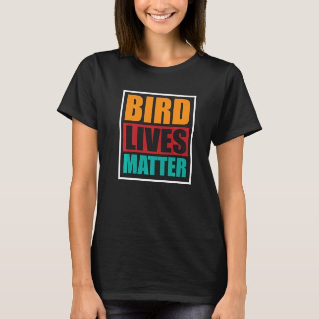Bird Girls Ornithologin Biologist Garden Birds T-Shirt (Vorderseite)