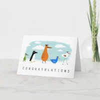 Bird Grads Herzlichen Glückwunsch Abschluss Glückw
