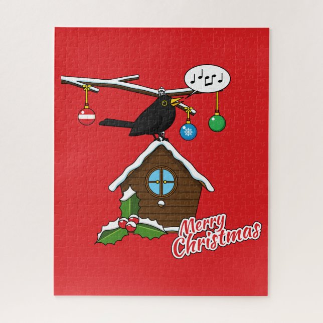 Bird House Frohe Weihnachten (Vertikal)