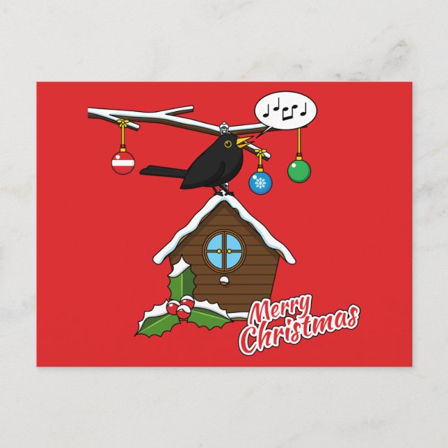 Bird House Frohe Weihnachten (Vorderseite)