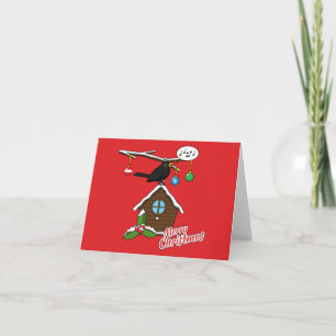 Bird House Frohe Weihnachten Karte